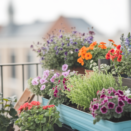Mini-potagers fleuris pour balcons : allier l'utile à l'agréable