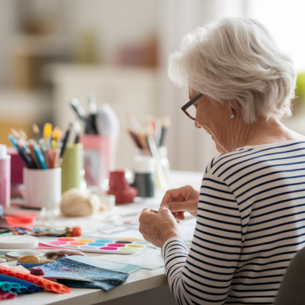 Loisirs créatifs pour les femmes à la retraite